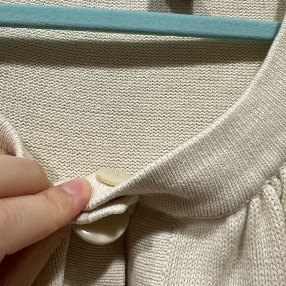 Crystal Kobe Cardigan Sweater 100% Cotton Button Front 3/4 Sleeve Women sz 2X - Picture 6 of 10